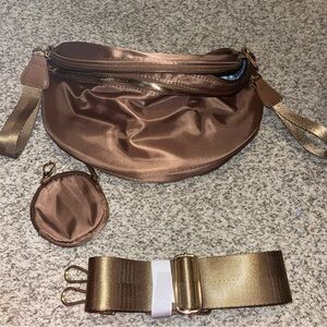 Chic Brown Crossbody Bag Set